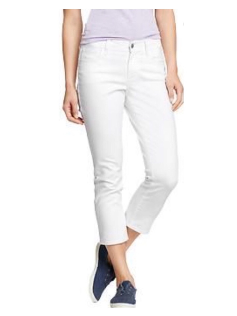 5/$25 Old Navy Sweetheart White Cropped jeans Size 4